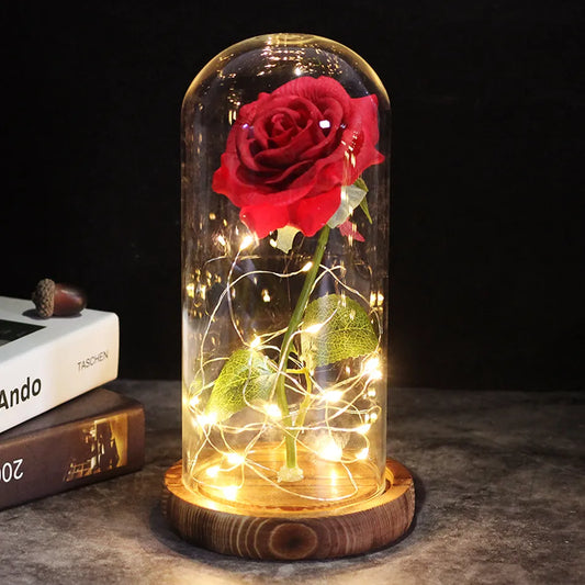 Rose lumineuse