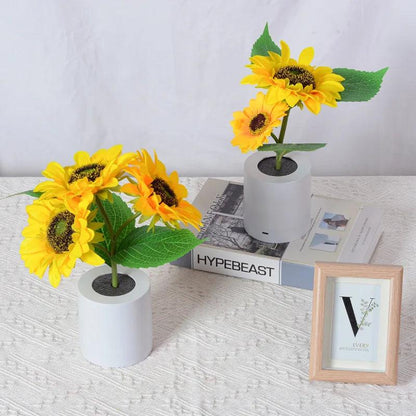 Sunflower lamp