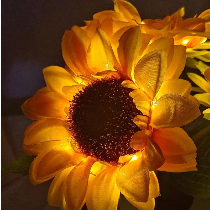 Sunflower lamp